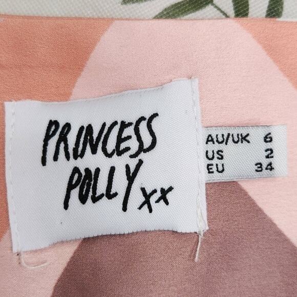 Princess Polly Cowl Neck Halter Back Crop Top Tie Back Multicolor Size XS - Picture 3 of 6